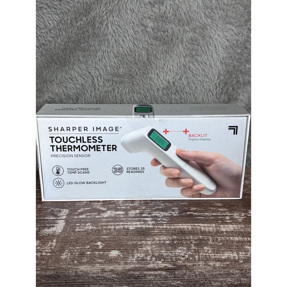 Digital Touchless Smart Forehead Thermometer‎ SHARPER IMAGE- NEW
